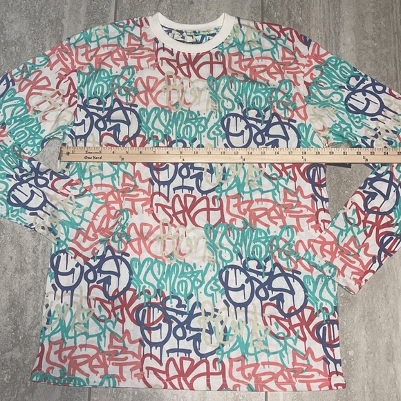 Massive Multicolor Men’s Long Sleeve Shirt All Over Print - Picture 5 of 5